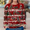 Black Angus Cattle Lovers Red Black For Christmas Gifts Ugly Christmas Holiday Sweater