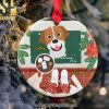 Gift For Dog Lovers, Personalized Ceramic Ornament, Funny Dog Butt Ornament, Christmas Gift