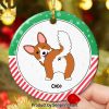 Gift For Dog Lover, Personalized Ornament, Christmas Dogs Ceramic Ornament, Christmas Gift
