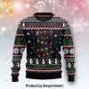 Black Cat For Christmas Gifts Christmas Ugly Wool Knitted Sweater