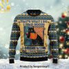 Black Cat Meowy Christmas For Christmas Gifts Ugly Xmas Wool Knitted Sweater