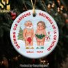 Growing Old Together Personalized Wood Ornament Gift For Him Gift For Her Old Couple Ornament