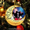 I Love Your Butt, Personalized Naughty Couple Medallion Acrylic Ornament, Gift For Christmas