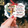 I Love Your Butt, Personalized Naughty Couple Medallion Acrylic Ornament, Gift For Christmas