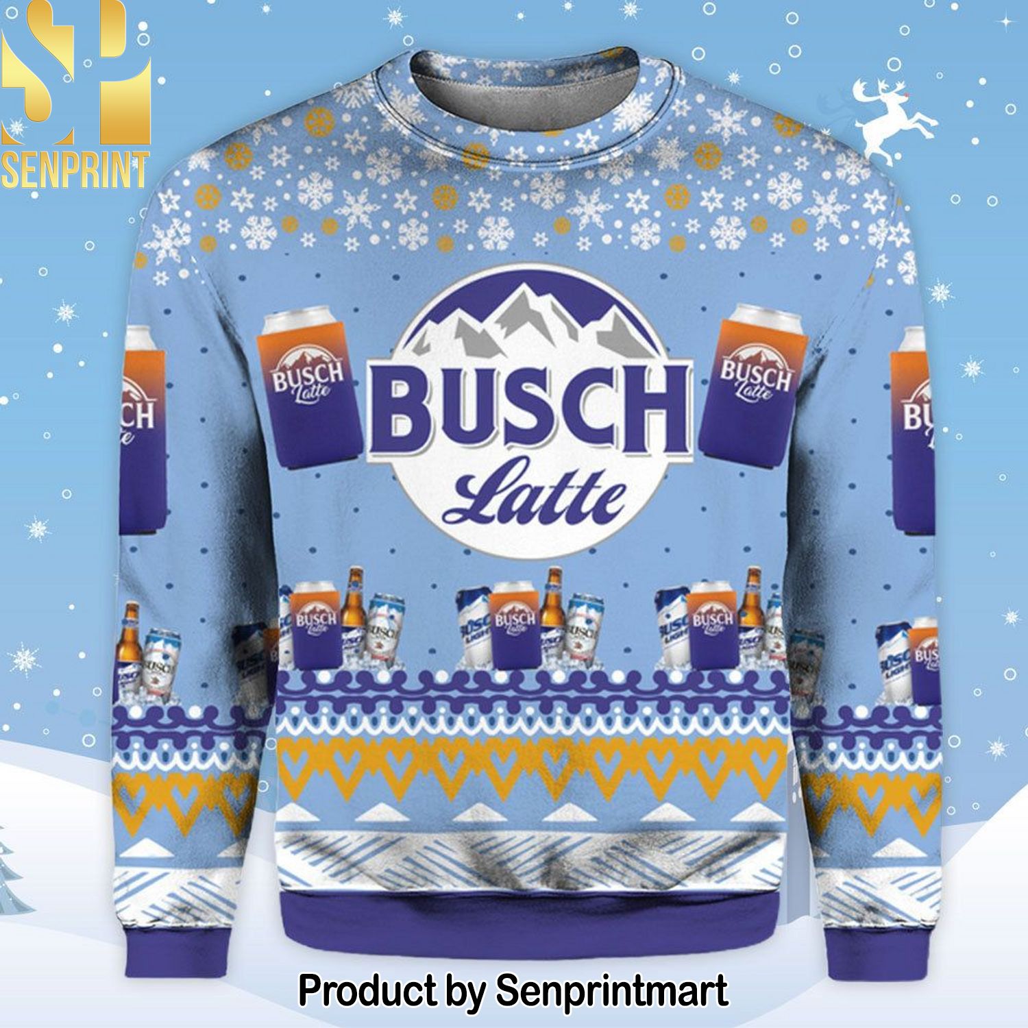 Busch Latte For Christmas Gifts Knitting Pattern Sweater