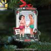 Let’s Be Naughty, Couple Gift, Personalized Ornament, Kissing Couple Acrylic Ornament, Christmas Gift