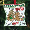 Let’s Get Baked Personalized Gingerbread Family Wood Ornament, Gift For Christmas