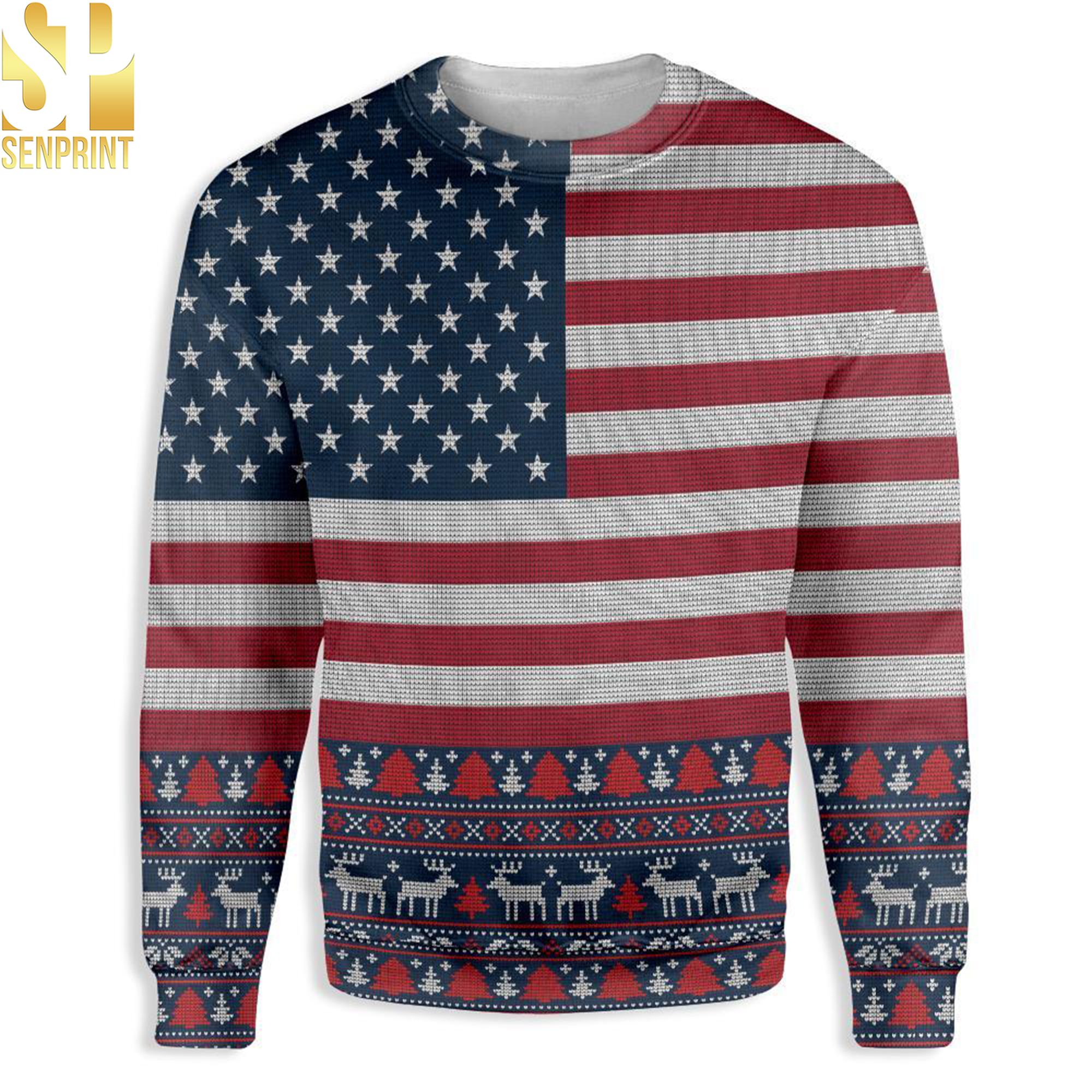 Wear Your Patriotism with Pride The American Flag Sweater
