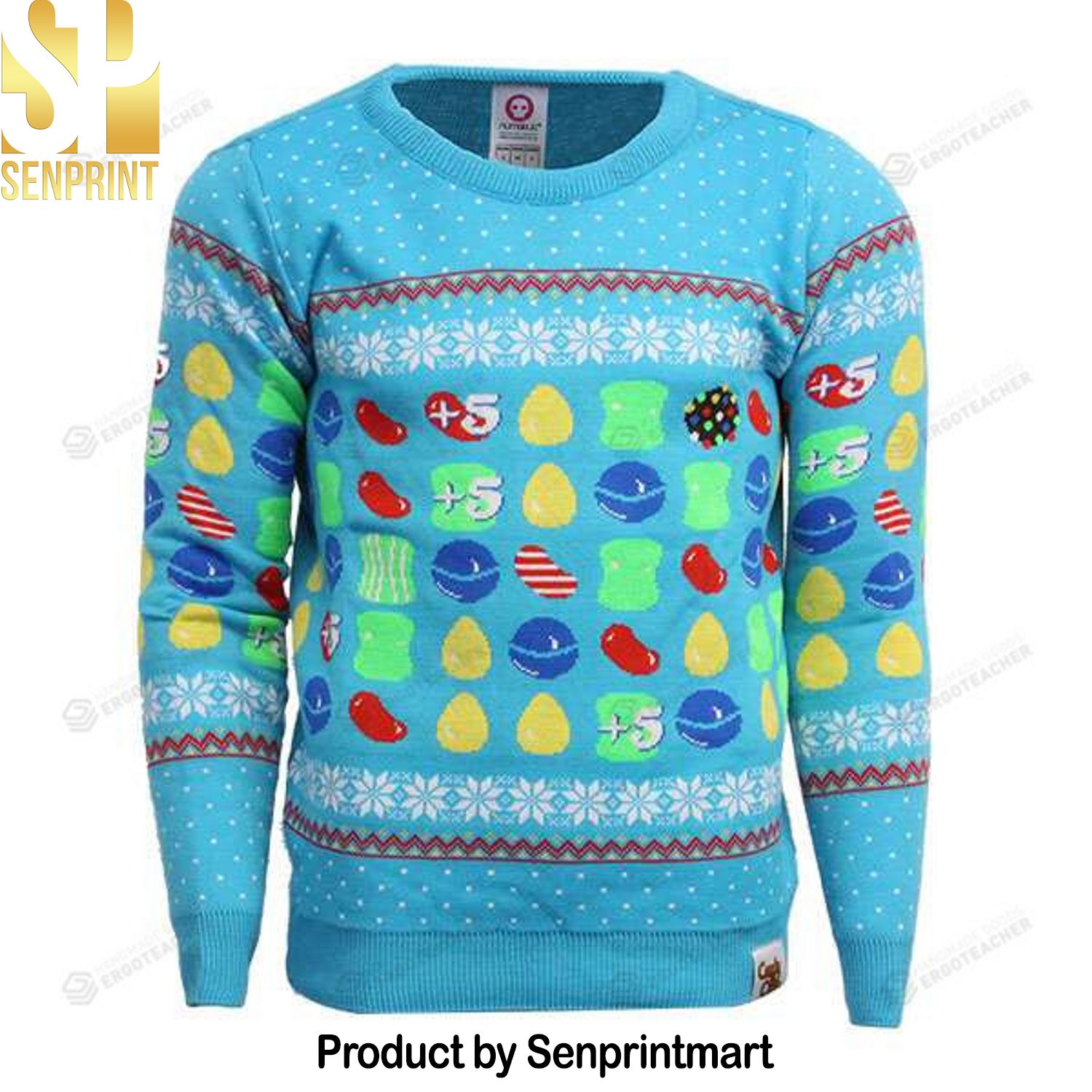 Candy Crush For Christmas Gifts Ugly Christmas Holiday Sweater