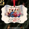 Let’s Get Eyed Up And Save Santa The Trip Personalized Medallion Acrylic Ornament Gift For Friends Christmas Gift