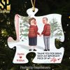 Love In Old Age Is Even Better Personalized Ornament Ceramic Circle Ornament Gift For Old Couple Christmas Ornament
