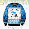 Cats Make Me Happy Knitting Pattern 3D Print Ugly Sweater