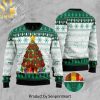Celtic Cross Lion Ugly Christmas Wool Knitted Sweater