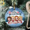 Merry Fitmas Personalized Aluminium Weight Plates Ornament