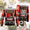 Cleveland Browns NFL Knitting Pattern Ugly Christmas Holiday Sweater