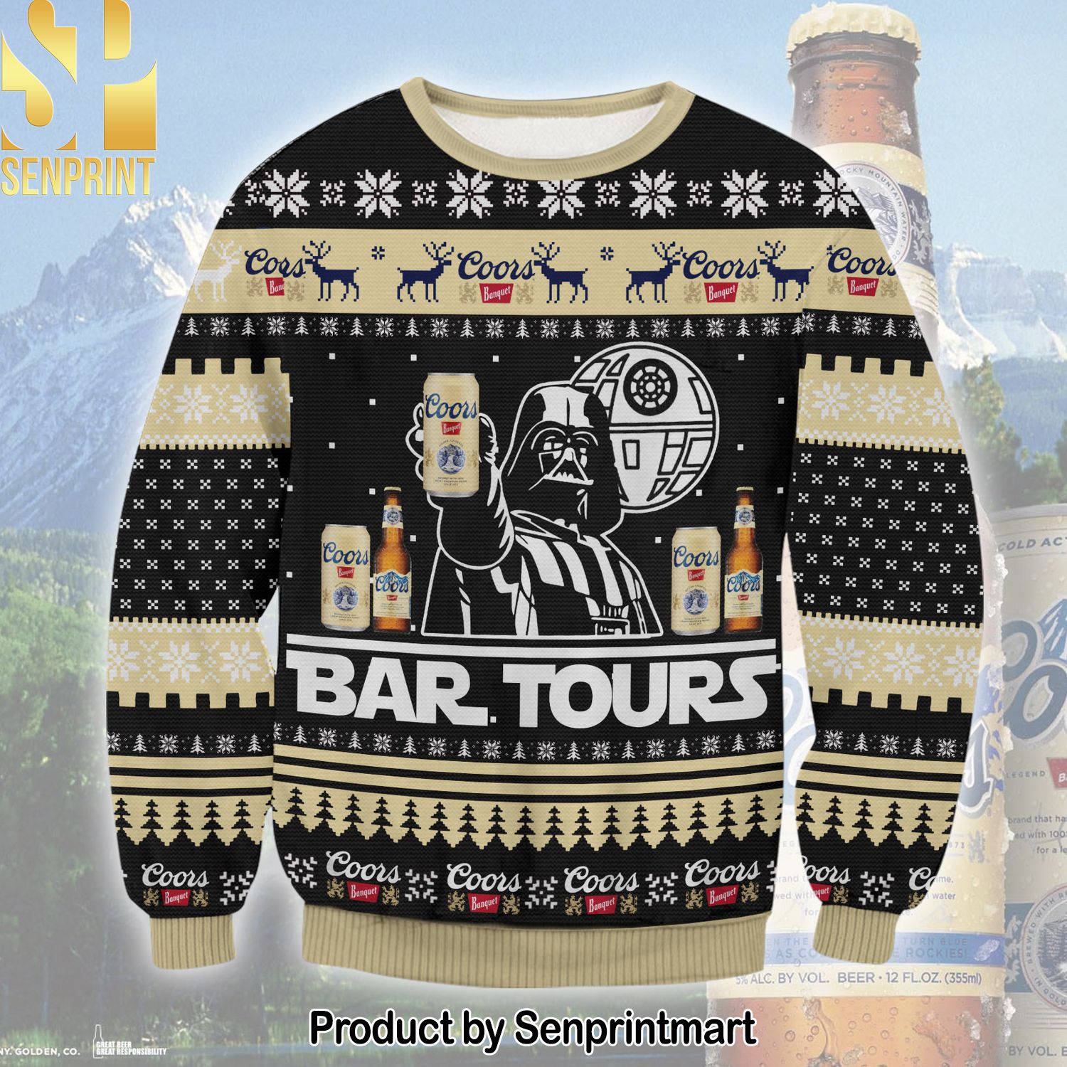Coors Banquet Star Wars For Christmas Gifts Knitting Pattern Sweater