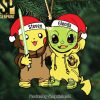 Pikachu And Stitch Christmas Gifts Ornament