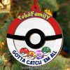 Pikachu And Stitch Christmas Gifts Ornament