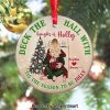Santa Baby So Hurry Down The Chimney Tonight Personalized Ornament Ceramic Circle Ornament Gift For Him Gift For Her Christmas Gift Couple Ornament