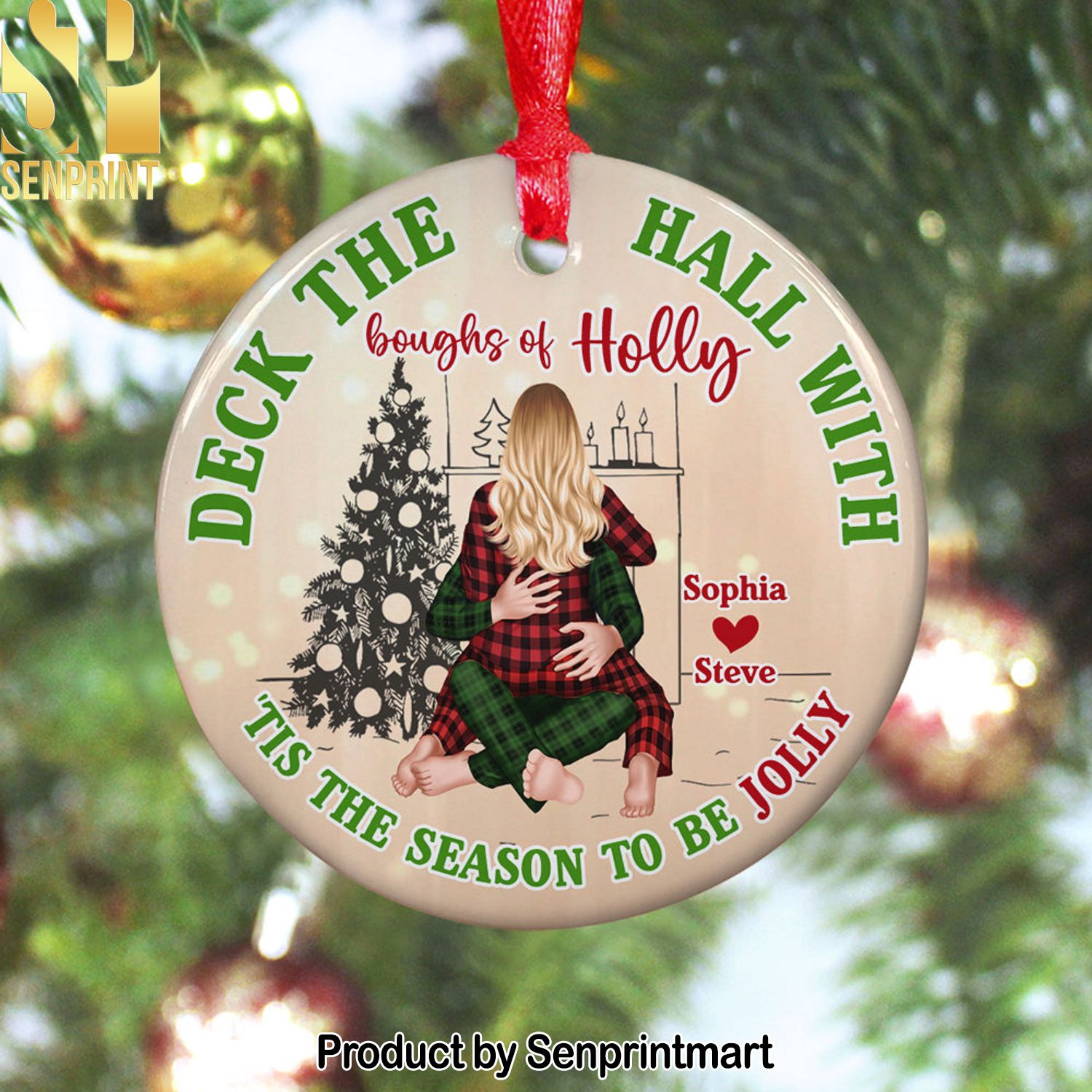 Romantic Couple, Love You Forever And Ever, Personalized Ornament, Couple Gifts, Gifts For Him Her, Unique Christmas Gifts, Christmas Tree Decorations