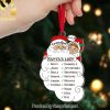 Santa Family Christmas Gifts Personalized Wood Ornament