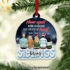 Santa’s List, Gift For Grandkids, Personalized Acrylic Ornament, Grandparents Santa List Ornament, Christmas Gift