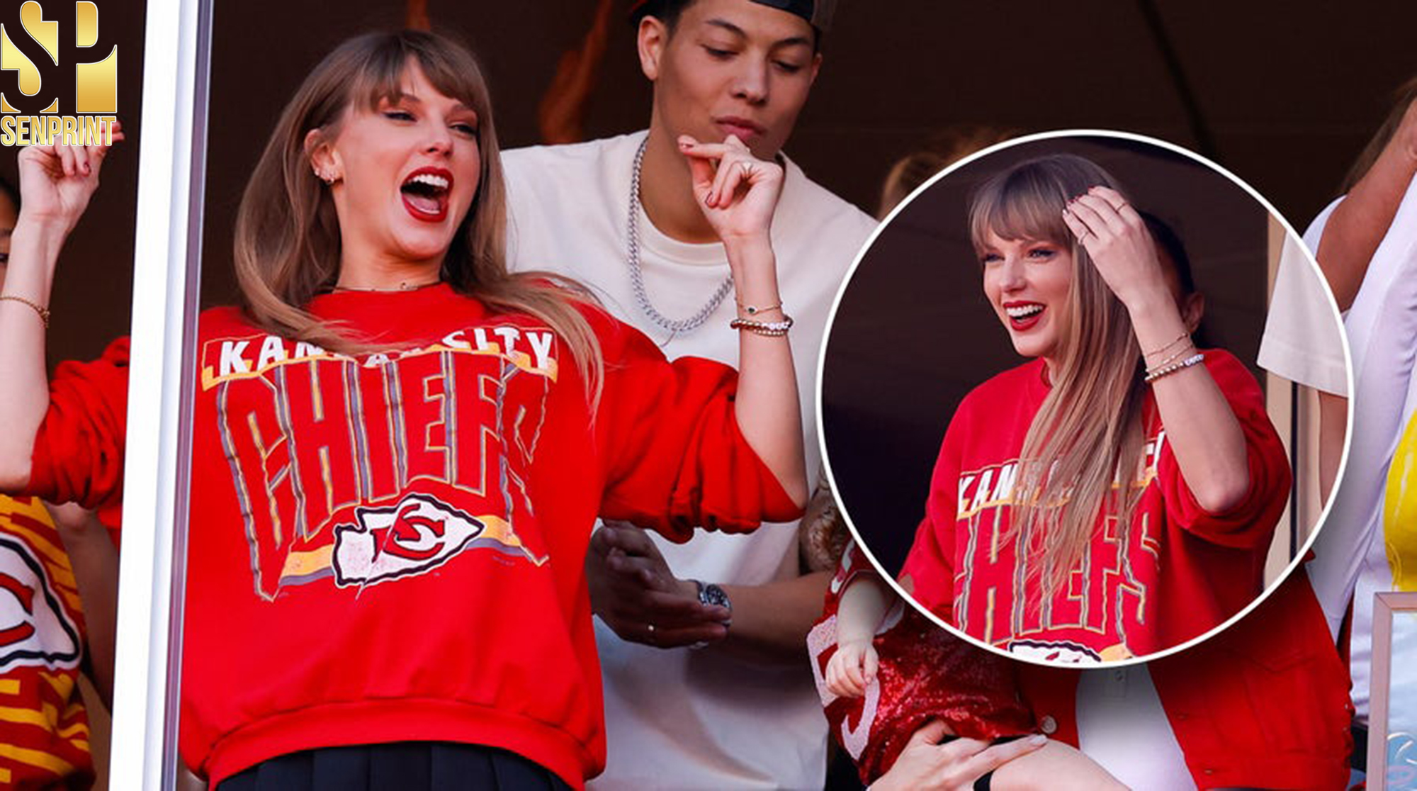 Taylor Swift's Game Day Glam Unveiling Her Striking Outfit at the Kansas City Chiefs vs. Los Angeles Chargers Game 2023
