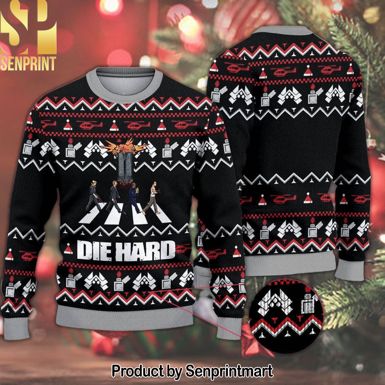 Die Hard Ugly Xmas Wool Knitted Sweater
