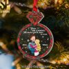 That’s A Merry, Merry Christmas, Couple Gift, Personalized Ceramic Ornament, Couple Kissing Ornament, Christmas Gift