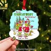 The Grinch Hands, Christmas Tree Decor Gift For Family Personalized Wood Ornament
