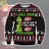 Downers Grove Dupage County Illinois Downers Grove Fire Department Ugly Christmas Wool Knitted Sweater