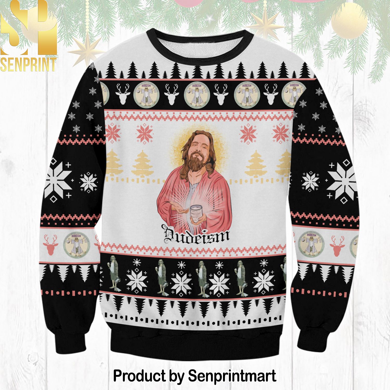 Dudeism For Christmas Gifts Ugly Christmas Sweater