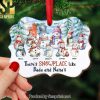 There Is No Happy Place Like Home Custom Photo Acrylic Ornament Gift For Family Christmas Gift Family Ornament