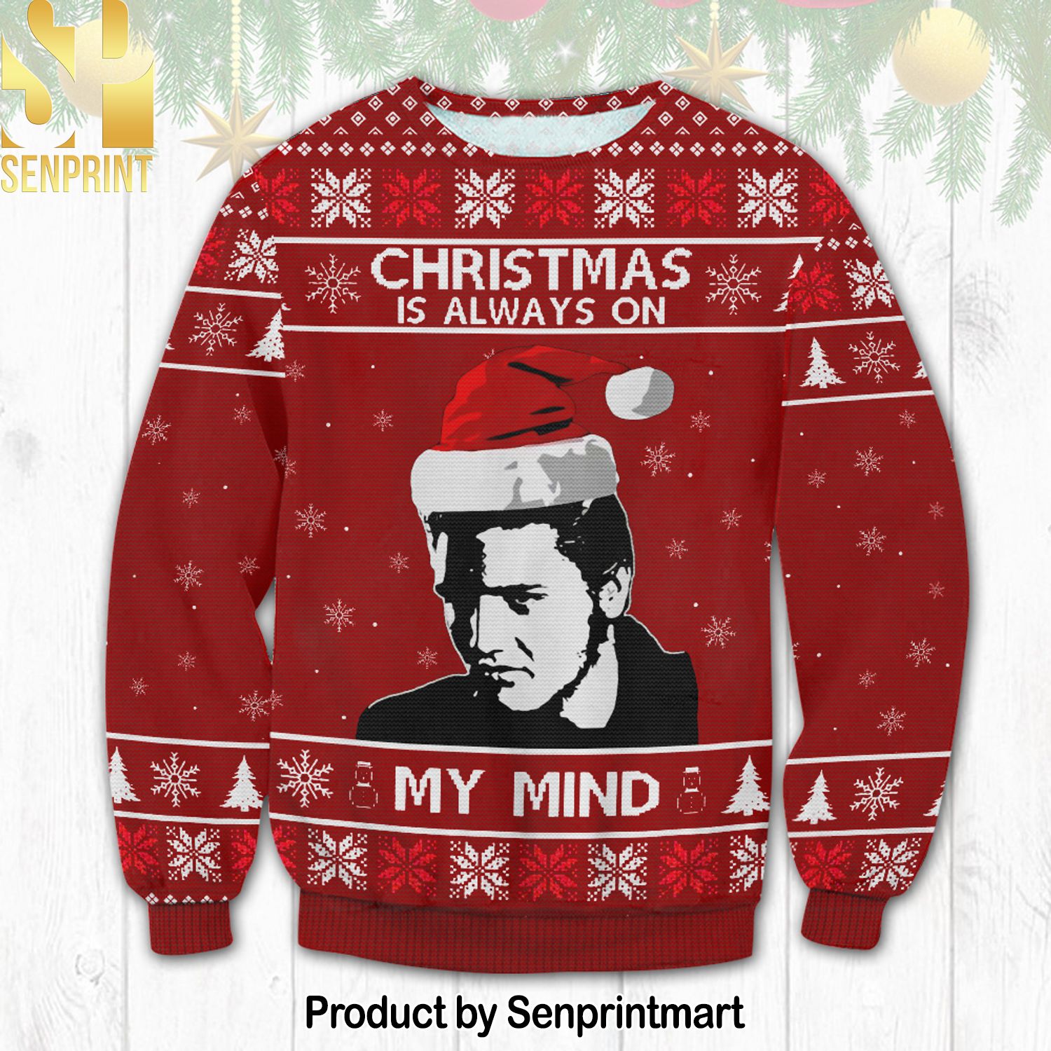 Elvis Presleys For Christmas Gifts Ugly Christmas Sweater