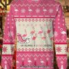 Flamingo Flalala Christmas Ugly Wool Knitted Sweater