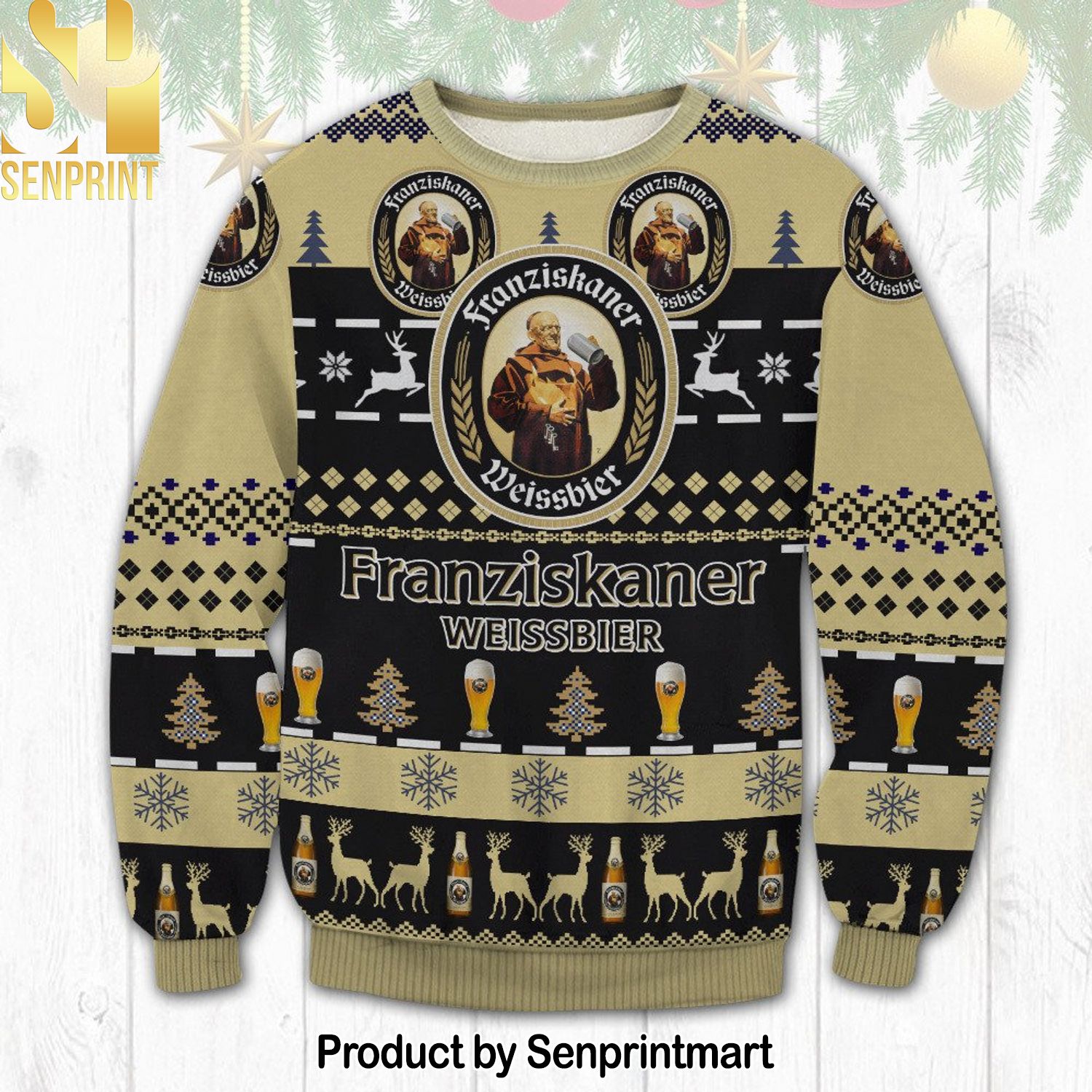 Franziskaner Weissbier For Christmas Gifts Ugly Christmas Sweater
