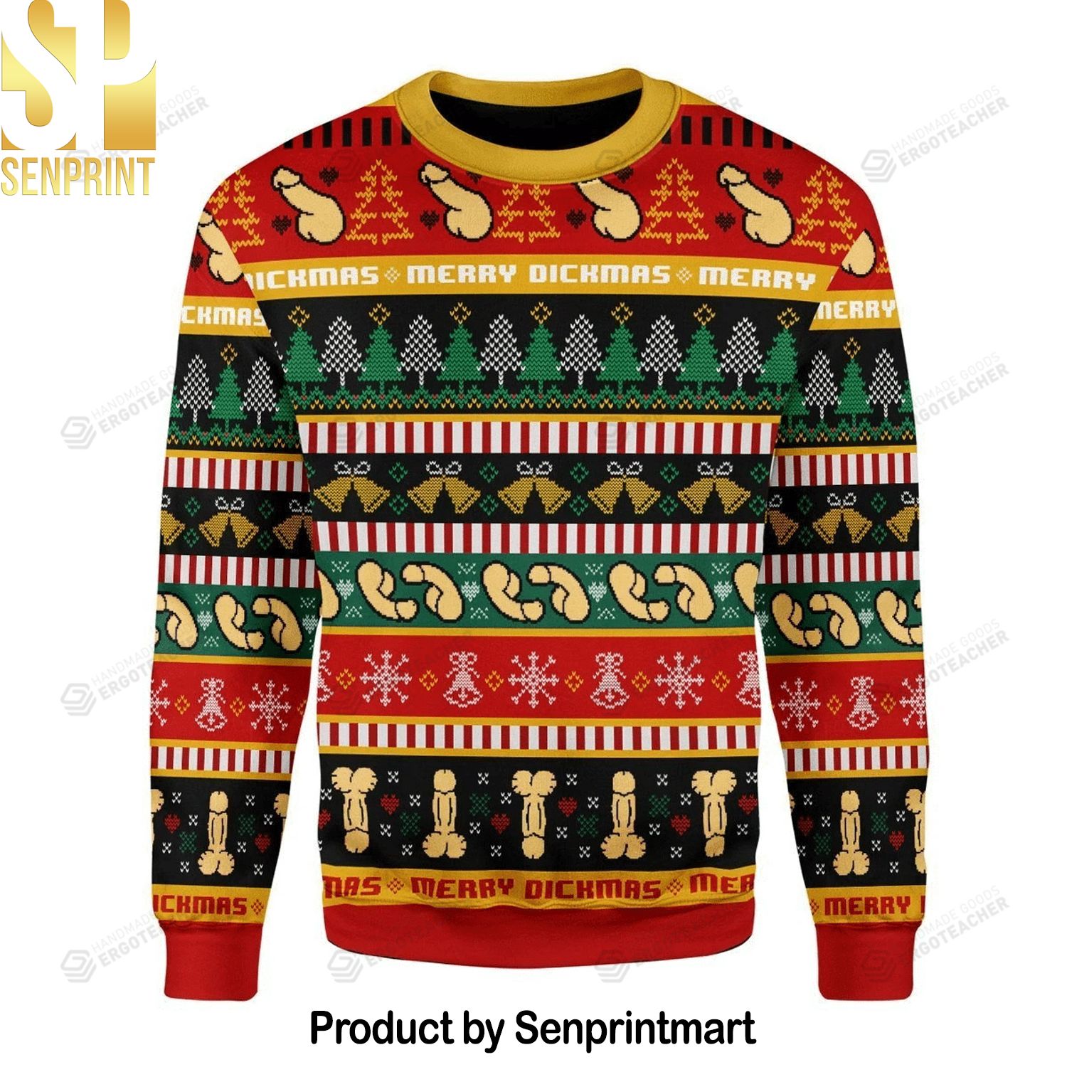 Funny Christmas Dick For Christmas Gifts Ugly Christmas Holiday Sweater