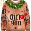 Gimhead Naughty For Christmas Gifts Ugly Christmas Wool Knitted Sweater