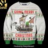 Golden Ghouls Knitting Pattern Ugly Christmas Holiday Sweater
