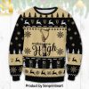 Guinness Twinkle Light Custom Name Knitting Pattern Ugly Christmas Sweater