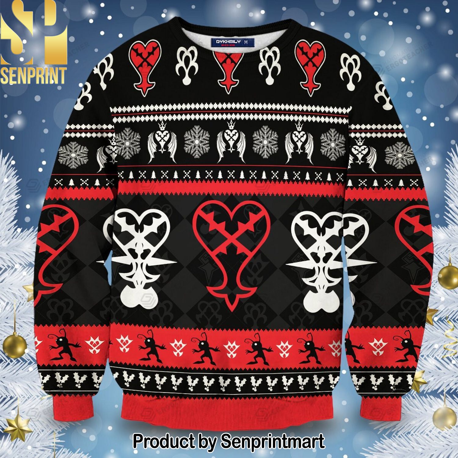 Heartless Christmas V2 For Christmas Gifts Christmas Ugly Wool Knitted Sweater