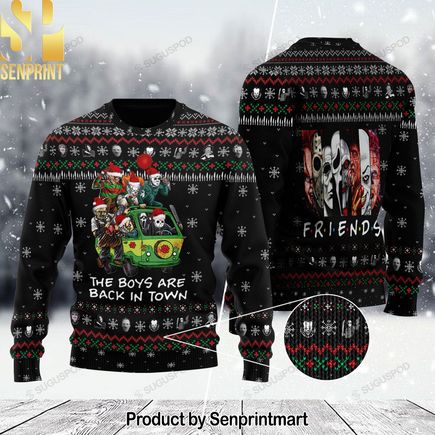 Horror Lover 1 Ugly Christmas Sweater