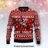 Horses Make Me Happy For Christmas Gifts Ugly Christmas Wool Knitted Sweater