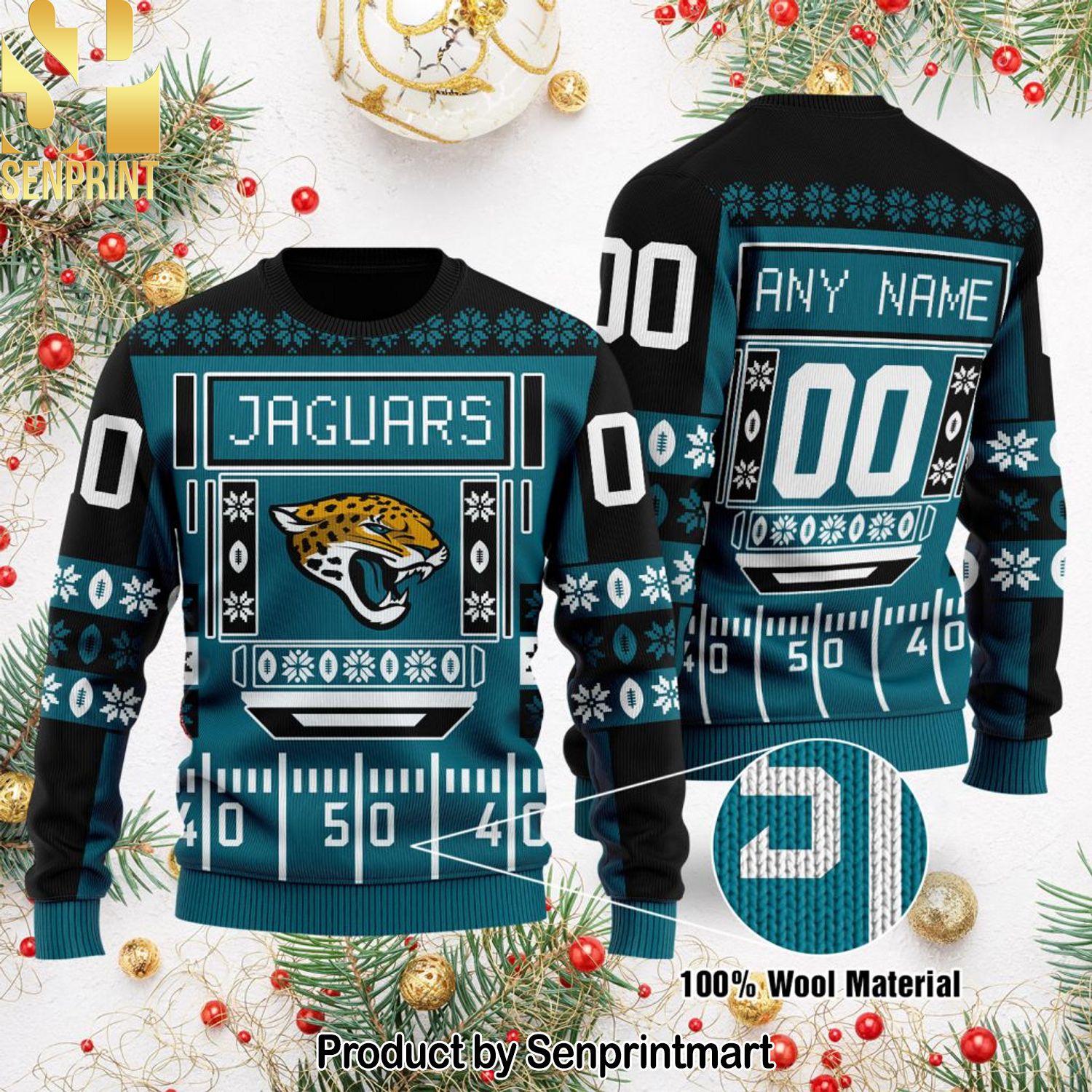 Jacksonville Jaguars NFL Ugly Christmas Sweater