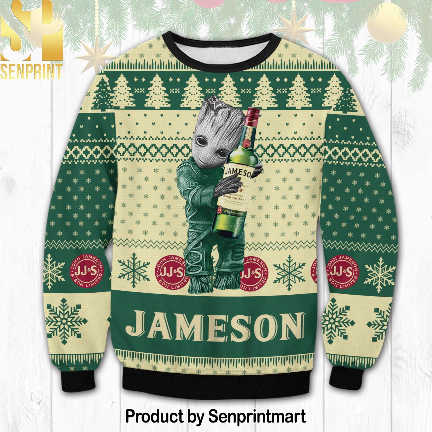 Jameson Groot Ugly Xmas Wool Knitted Sweater