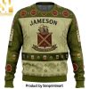 Jameson Happiest Drink For Christmas Gifts Ugly Xmas Wool Knitted Sweater
