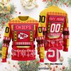 Kansas City Chiefs NFL Knitting Pattern Ugly Christmas Holiday Sweater