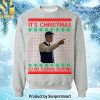 Keanu Reeves For Christmas Gifts Ugly Christmas Wool Knitted Sweater