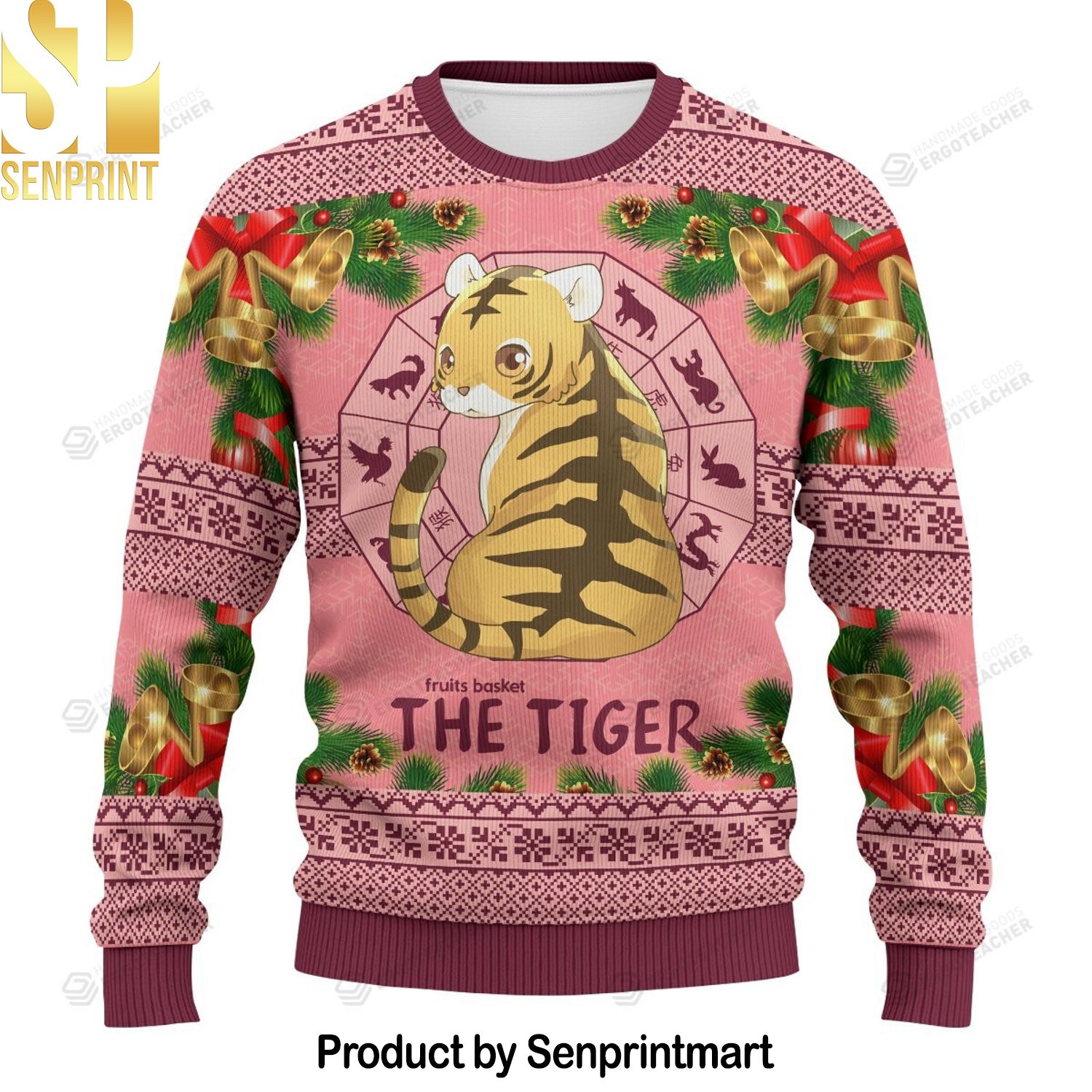 Kisa The Tiger Ugly Christmas Sweater