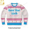 Knock On The Door To My Soul And You Will Find An Ageless Hippie For Christmas Gifts Ugly Christmas Wool Knitted Sweater